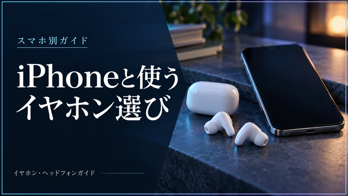 iPhone用ワイヤレスイヤホンの選び方｜連携と形で比べる3モデル — AI制作のイメージ画像